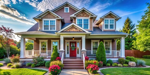 Fototapeta premium Suburban Porch Photos, Home Exterior, American Homes