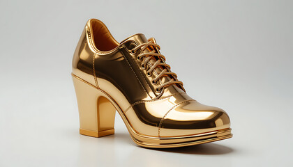 Golden high heels, HD and 4k image