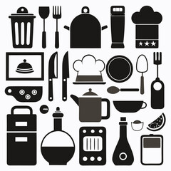 kitchen icons set