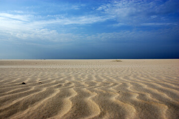 Fototapeta premium sand on a desert dune at the beach no people
