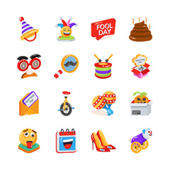 Get this amazing collection of april fool day 3d style icons