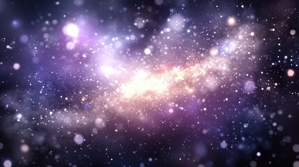 Obraz premium Cosmic Galaxy, swirling nebula, space background, vibrant colors, design element