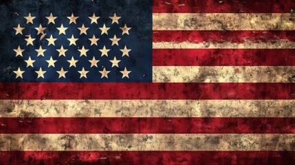 Generic Striking American Scene High Flag Resolution