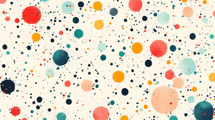 Colorful abstract dots on a light background creating a vibrant and playful visual atmosphere Generative AI