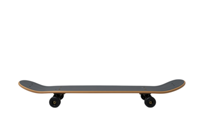 Classic black wooden skateboard