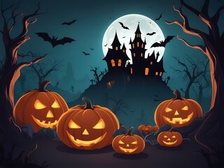 halloween greeting card background