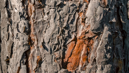 old tree trunk close up
