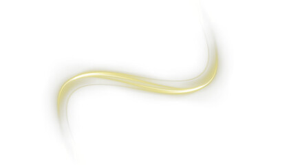 Futuristic golden wave lines with sparkling glows and dynamic motion. Bright neon streaks in abstract style, perfect for luxury, festive, or high-tech energy-themed designs. png