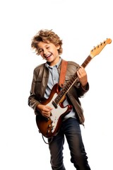 Fototapeta premium Musician guitar performance recreation.