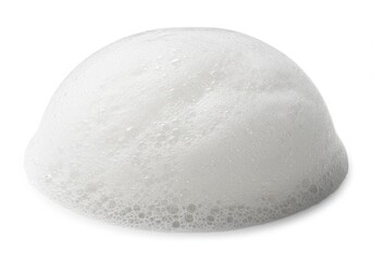 Fototapeta premium Soap foam round shape isolated on White transparent backg round, Ai Genarated