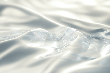 Gentle metallic reflections on smooth water surface create serene and elegant atmosphere, evoking sense of calm and tranquility