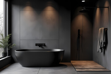 Interior  modern living room  minimalist decor in earthy tones create a warm and inviting living area cozy furniture