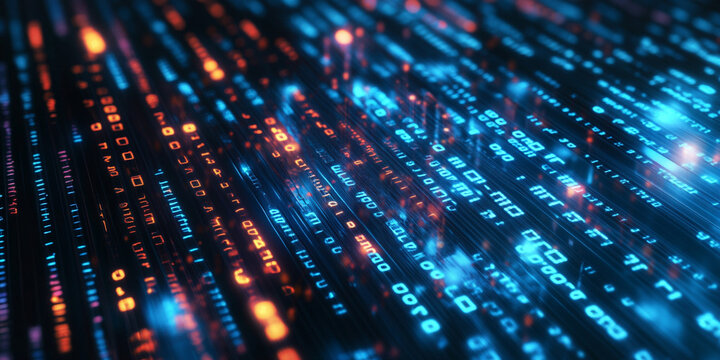 A computer screen with a lot of numbers and letters