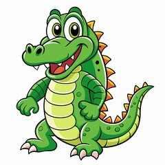 alligator cartoon vector