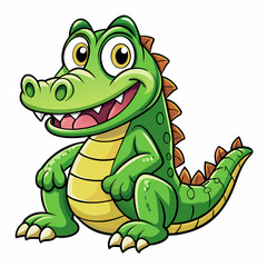 alligator cartoon vector