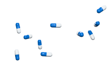 pill capsules medicine healthcare overlay 3D render