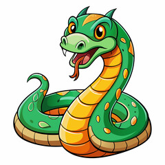 anaconda cartoon vector