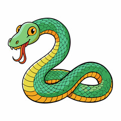 anaconda cartoon vector