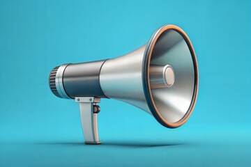 Asset 3D Megaphone Speaker. Promotion and Public Announcement Icon.