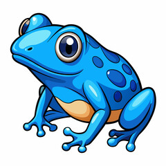 blue poison frog