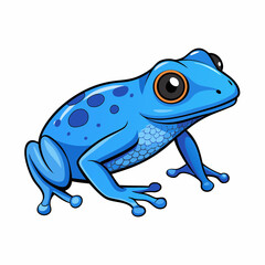 blue poison frog