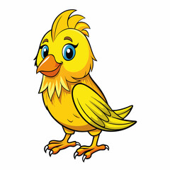 canary isolated on white