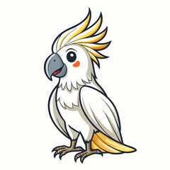 cockatoo cartoon vector