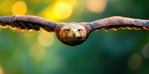 Obraz premium Mountain Eagle Banner