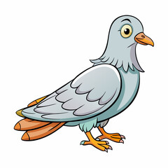 vector illustration of a dove bird