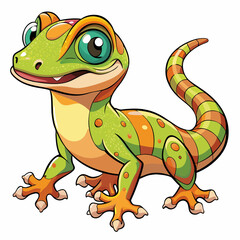 funny cartoon gecko