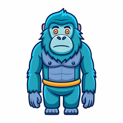 funny cartoon gorilla