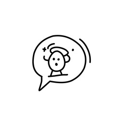 Swear word speech bubble