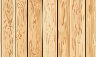 Obraz premium Wooden background, Light brown wooden panel wall seamless texture background