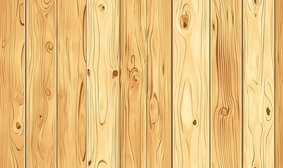 Fototapeta premium Wooden background, Light brown wooden panel wall seamless texture background