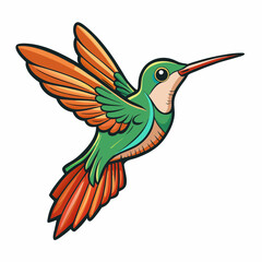 hummingbird in flight