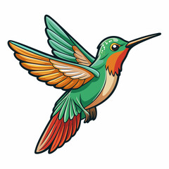 hummingbird in flight