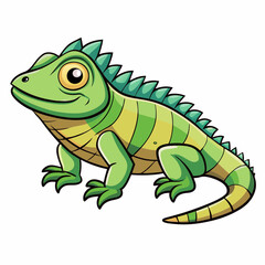 iguana cartoon vector