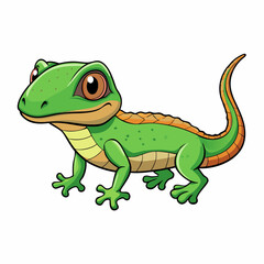 green lizard cartoon
