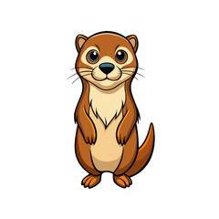 otter cartoon vector
