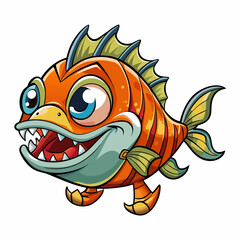 piranha fish cartoon