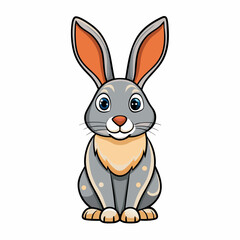 rabbit isolated on white