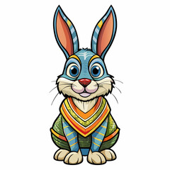 rabbit isolated on white