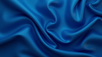 Obraz premium Elegant Blue Silk Fabric Abstract Texture