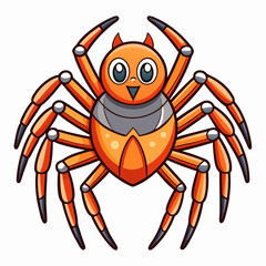 cartoon illustration of a spider