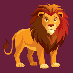 Un lion (Panthera leo) couché