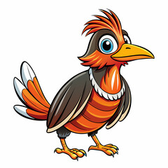 thrush isolated on white background