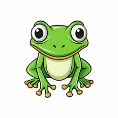 green frog cartoon