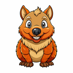 wombat cartoon vector
