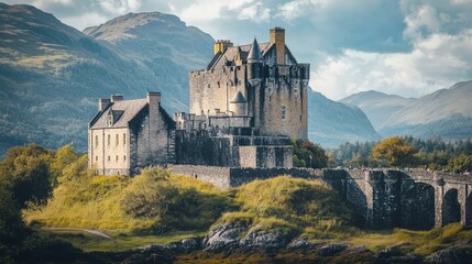 Castles often serve as the backdrop for fairy tales, embodying the timeless allure of romance, adventure, and mystery as they stand tall against the backdrop of sweeping landscapes