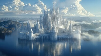 Naklejka premium Castles often served as centers of administration, justice, and military control, with their commanders and kings making crucial decisions that shaped the fate of their lands